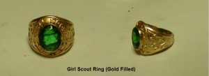 Girl Scout Ring from metal detecting