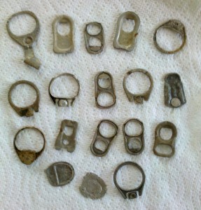 pull tabs while metal detecting
