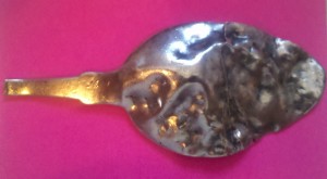 sterling silver spoon found metal detecting